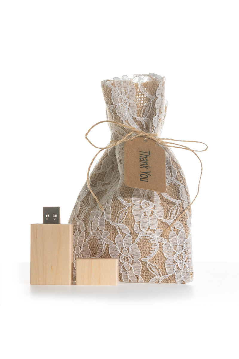 0054 Hessian USB Bags - Little Love Boxes